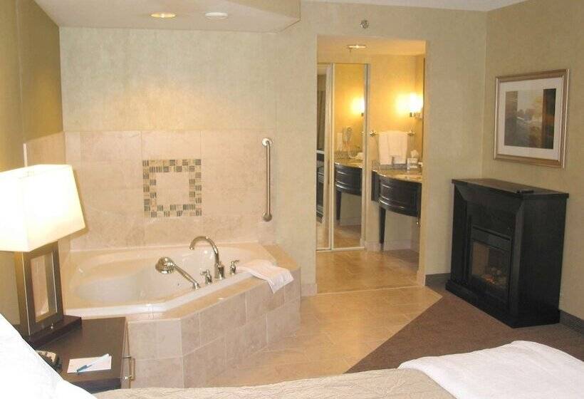 带按摩浴盆的套房, Homewood Suites By Hilton Toronto Markham