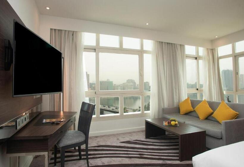 Junior suite with river view, Novotel Cairo El Borg