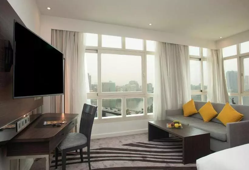 Junior suite with river view, Novotel Cairo El Borg