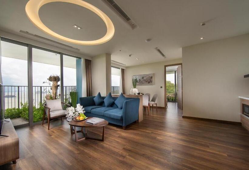 اتاق خانوادگی با چشمانداز دریا, Flamingos Cat Ba Resort Apartment