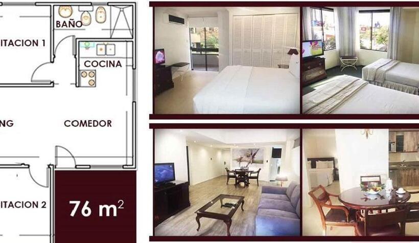 침실 2개 아파트, Apart Hotel Toborochi