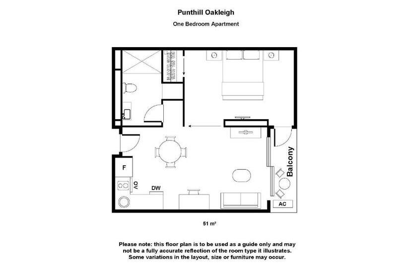 １ベッドルームアパートメント, Punthill Oakleigh
