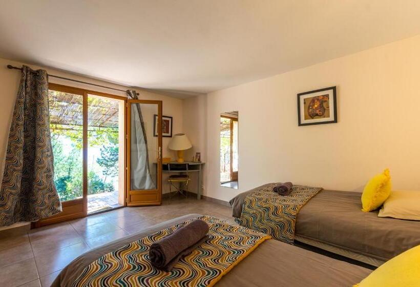 غرفة قياسية مطلّة علي البحيرة, Le Mas De Riri