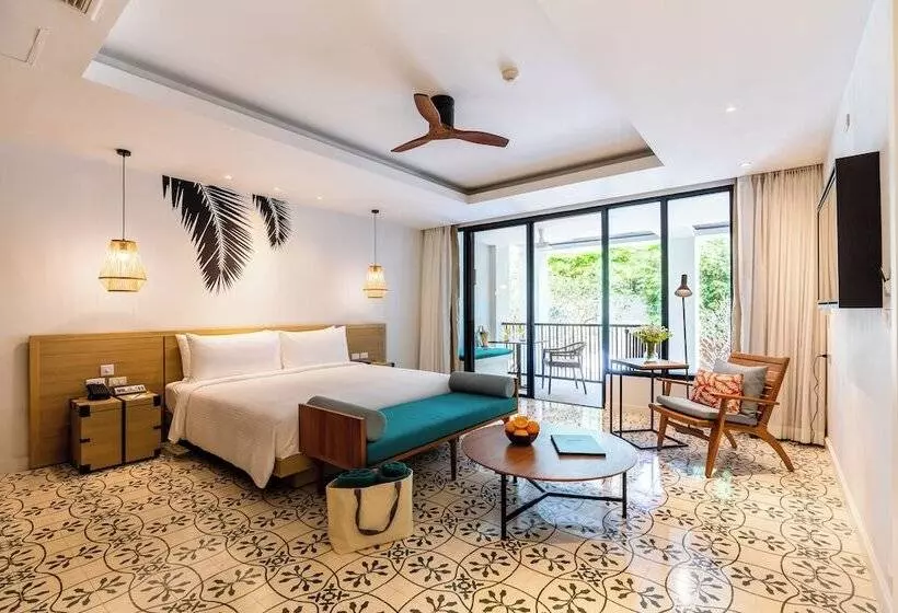 ダブルベッドのスタンダードスタジオ, Outrigger Surin Beach Resort Sha Extra Plus