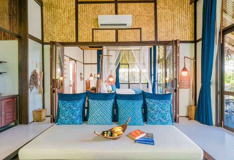 וילת חדר שינה 1 עם נוף לים, Koh Yao Yai Village