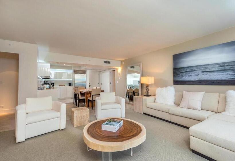 דירת שני חדרים, 1  Penthouse 2 Story Beachfront