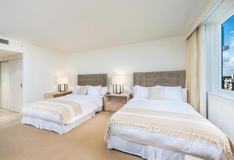 דירת שני חדרים, 1  Penthouse 2 Story Beachfront