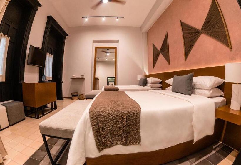 חדר סטנדרט שתי מיטות זוגיות, Piedra De Agua Merida