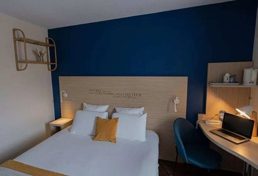 ダブルベッドスタンダードルーム, Kyriad Lyon Est Bron Eurexpo Le Cottage