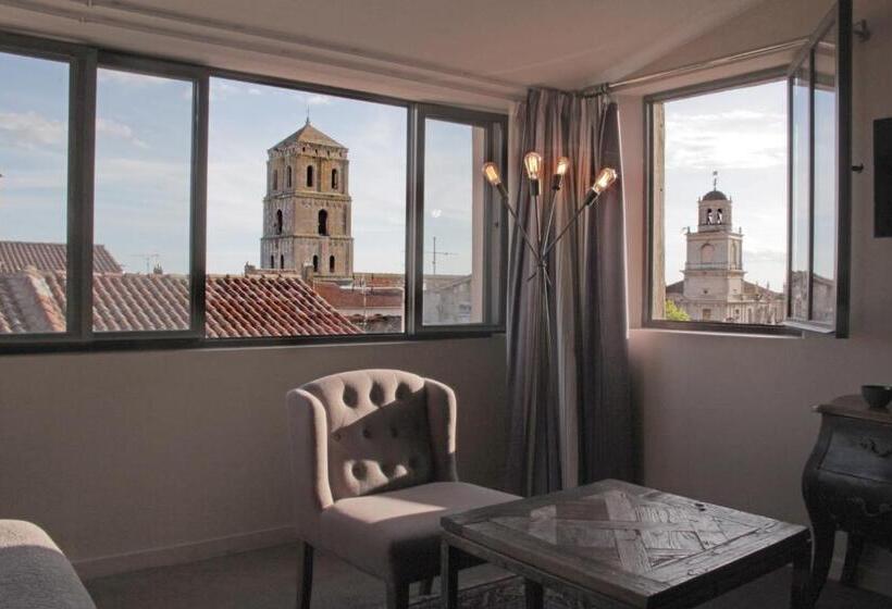 חדר סטנדרט נוף פנורמי, Hôtel De L Amphithéâtre