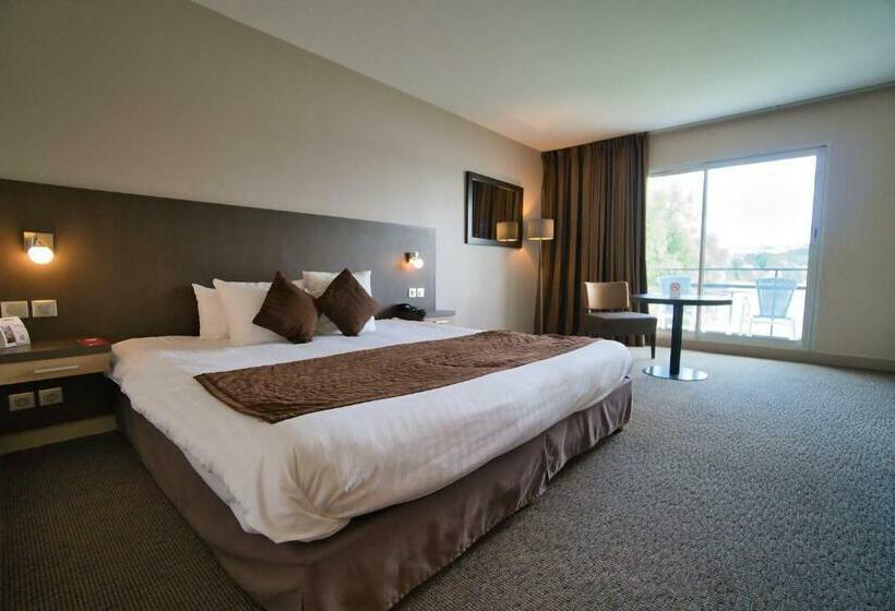 غرفة قياسية مطلّة علي البحيرة, Hôtel Du Golf De L Ailette, The Originals Relais