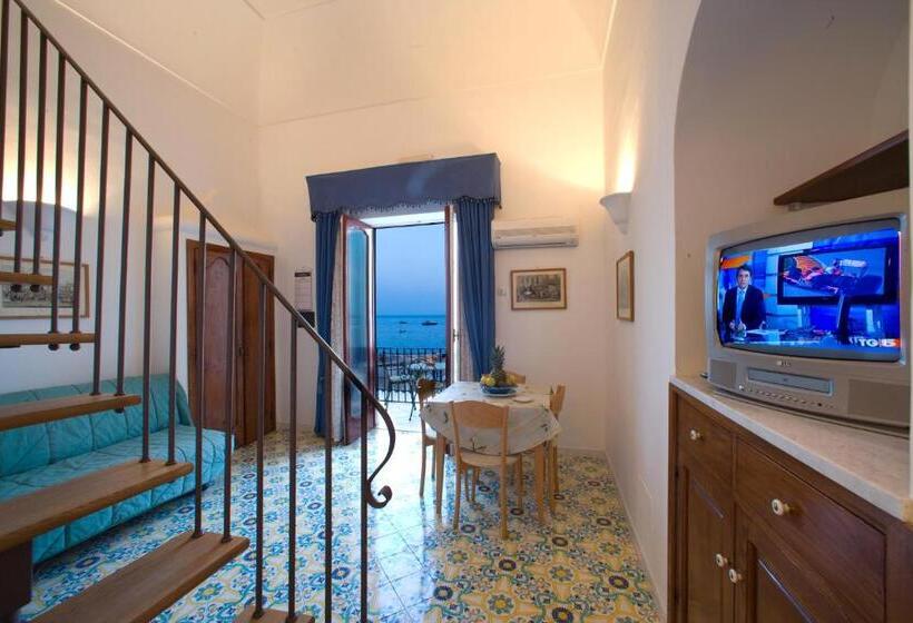 Апартаменты 1 Спальня Вид на Море, La Caravella Di Positano   Relais & Beach