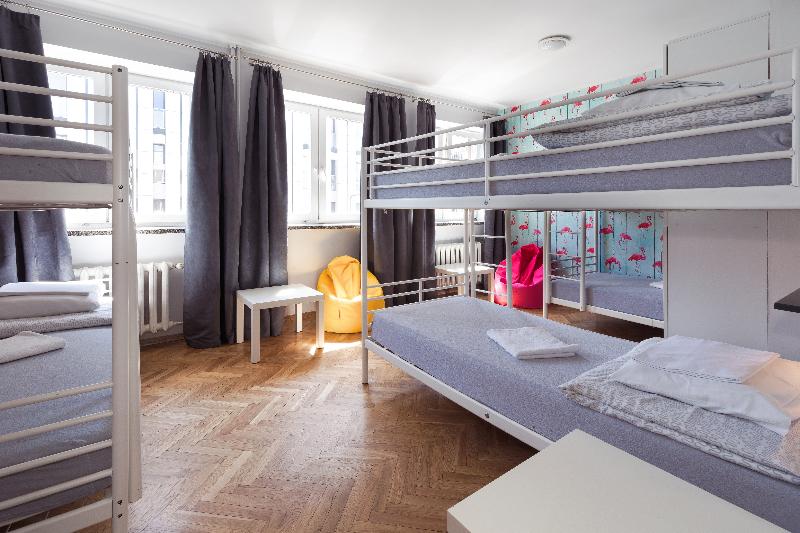 سرير فى غرفة مشتركة مزودة بحمام مشترك, Tatamka Hostel