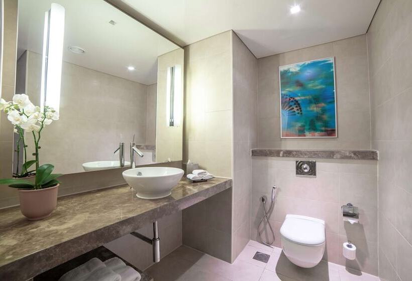 전망이 좋은 디럭스 스위트, Radisson Blu Hotel, Abu Dhabi Yas Island