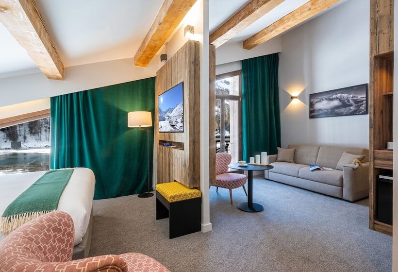سوئیت جونیور با چشم‌انداز کوهستان, Tetras Lodge By Les Etincelles