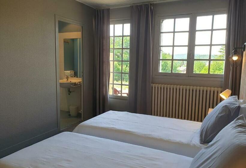 חדר סטנדרט נוף לגינה, Auberge Du Bois De L étang   Motel Les Tilleuls