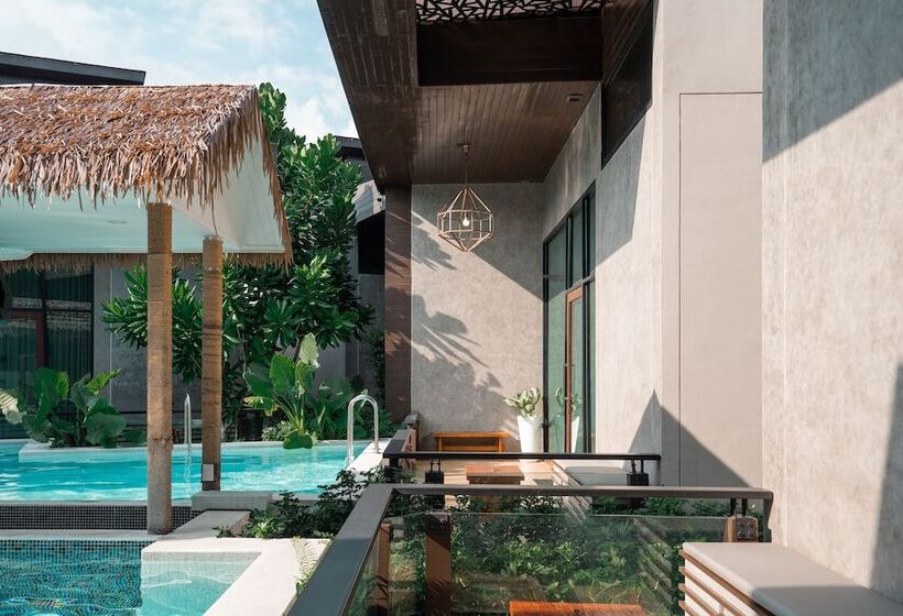 침실 1개 디럭스 빌라, La Miniera Pool Villas Pattaya   Small Luxury Hotels Of The World