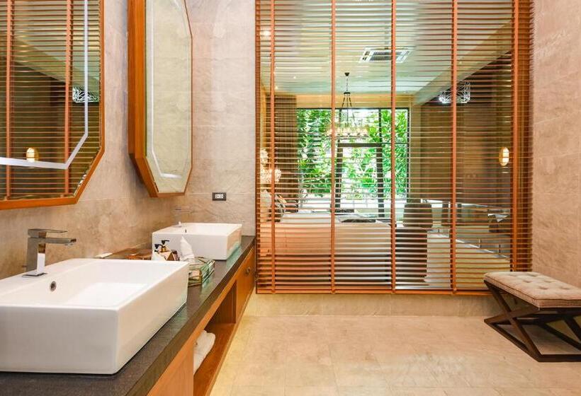 침실 1개 디럭스 빌라, La Miniera Pool Villas Pattaya   Small Luxury Hotels Of The World