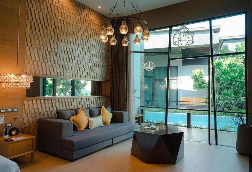 침실 1개 디럭스 빌라, La Miniera Pool Villas Pattaya   Small Luxury Hotels Of The World