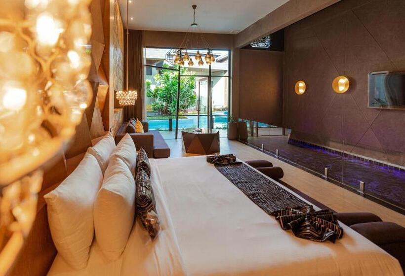 침실 1개 디럭스 빌라, La Miniera Pool Villas Pattaya   Small Luxury Hotels Of The World