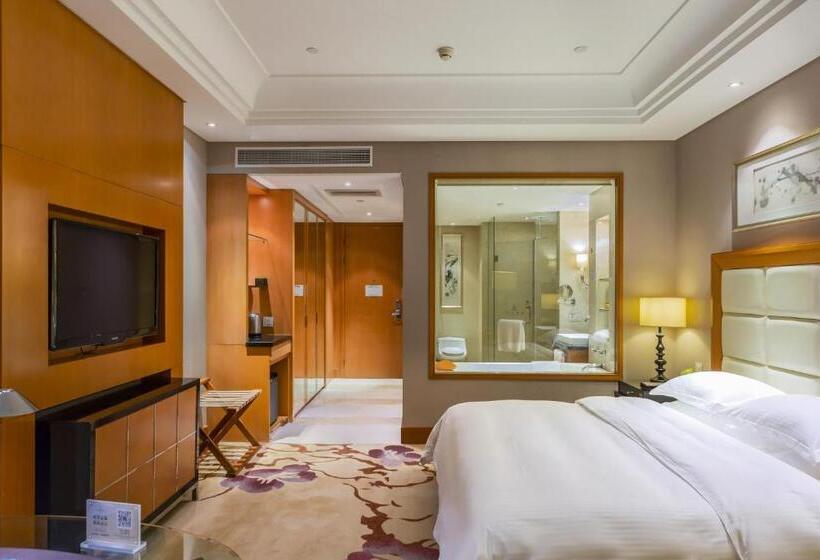 스탠다드 룸 킹사이즈 침대, Wyndham Xinyang Downtown