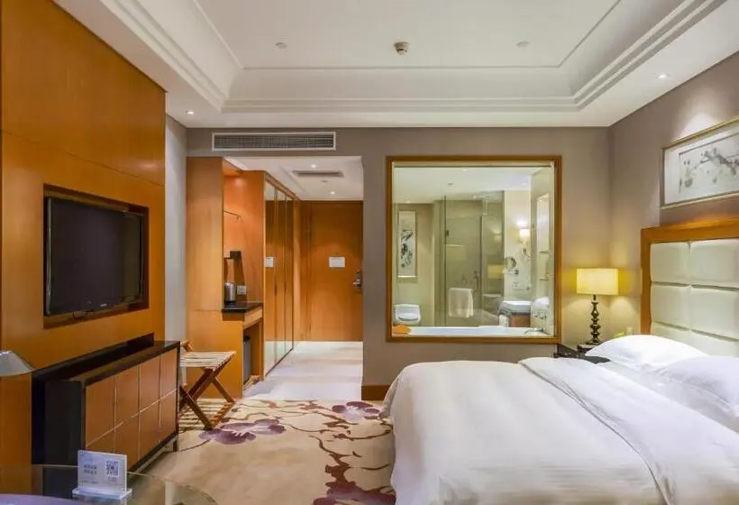 キングサイズベッドのデラックスルーム, Wyndham Xinyang Downtown