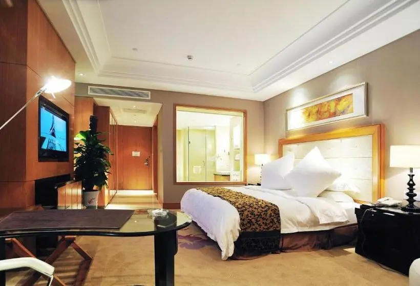 キングサイズベッドのデラックスルーム, Wyndham Xinyang Downtown