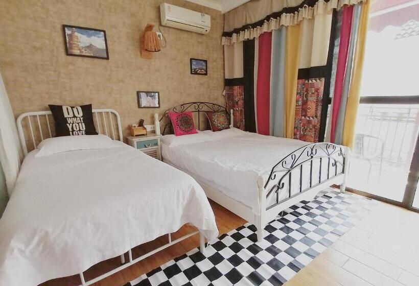 غرفة عائلية, Hangzhou Citynest Music B&b 杭州栖息地音乐桌游民宿