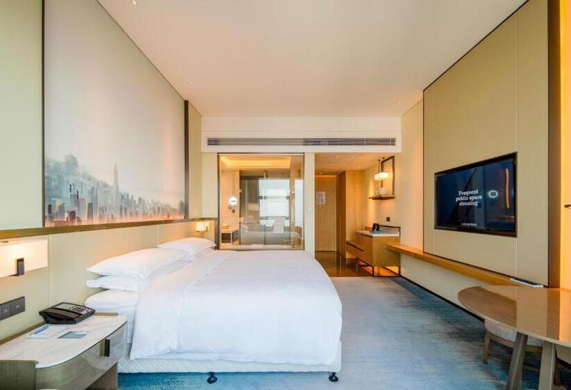 Deluxe Værelse Kingsize Seng m. Byudsigt, Four Points By Sheraton Wuhan, Jiangxia