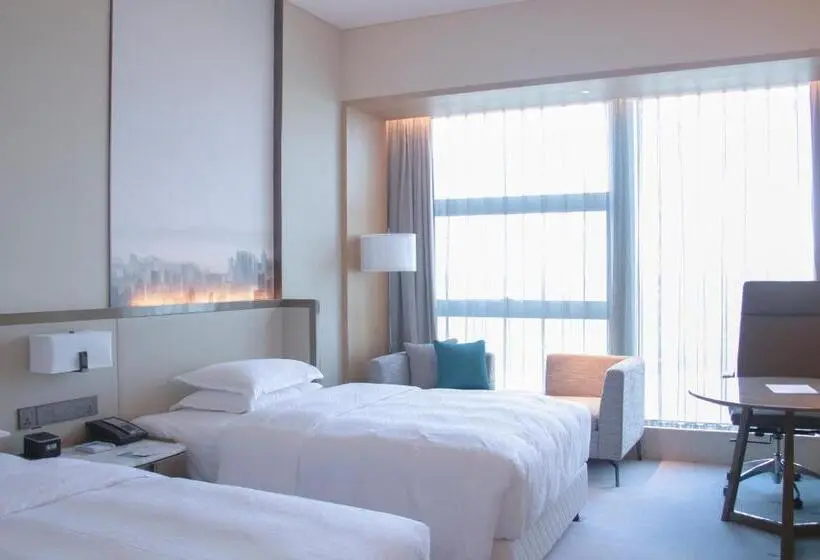 レイクビューデラックスルーム, Four Points By Sheraton Wuhan, Jiangxia