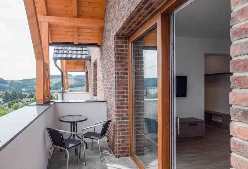 テラス付き1ベッドルームアパートメント, Wellness Apartmány Panorama