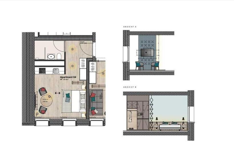 إستوديو قياسى, Aparthotel Luzern West