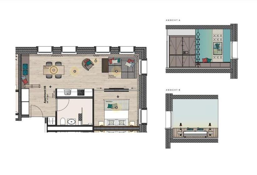 شقة ديلوكس غرفة واحدة, Aparthotel Luzern West