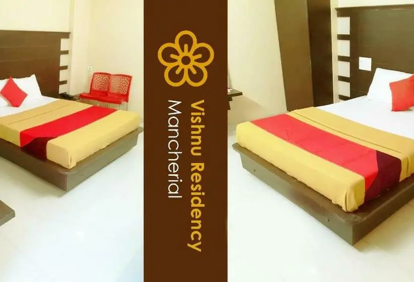 キングサイズベッドのデラックスルーム, Vishnu Residency Mancherial