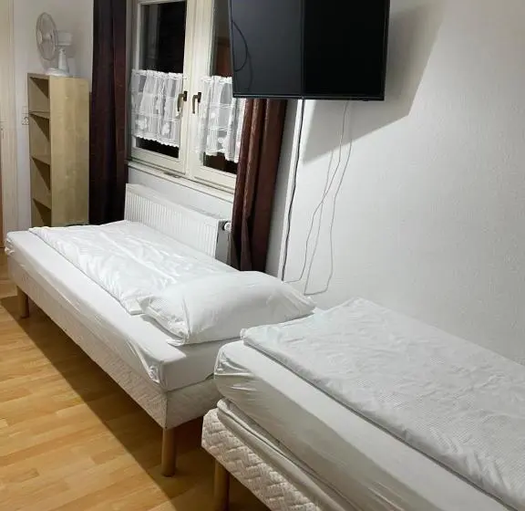 バス共有のスタンダードルーム, Relax Hotel Ludwigshafen