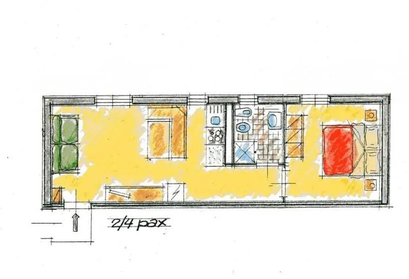 １ベッドルームペントハウスアパート, Appartamenti Residence La Roggia