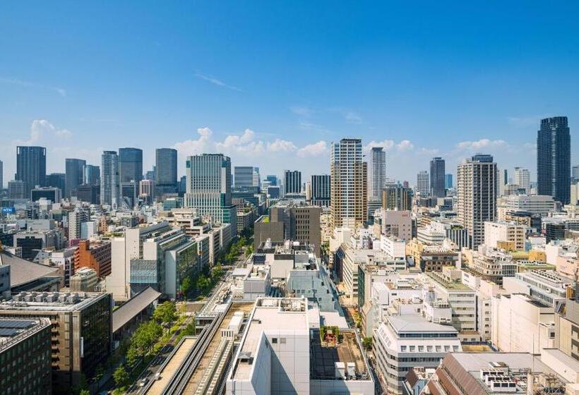 带城市景观和大床的豪华房间, St. Regis Osaka