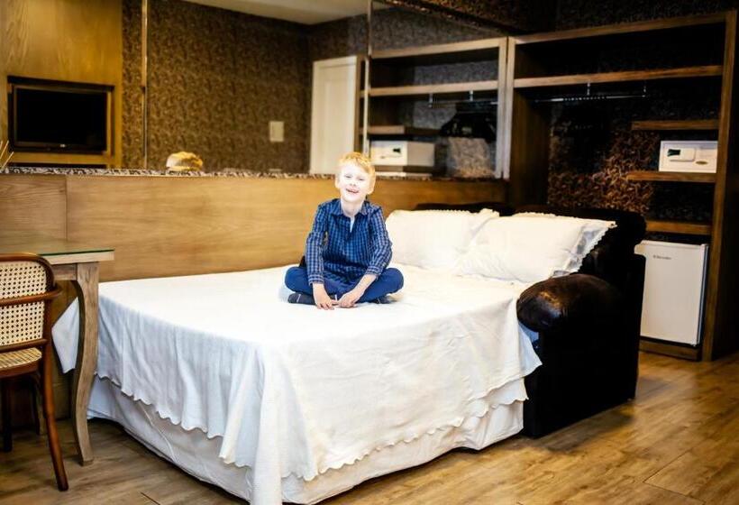 חדר דלוקס עם מיטת קינג, Villa Bella Hotel & Spa Gramado