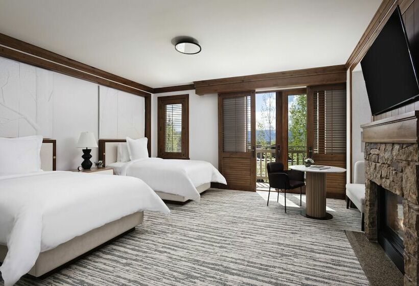 חדר סטנדרט שתי מיטות זוגיות, Four Seasons Resort Jackson Hole