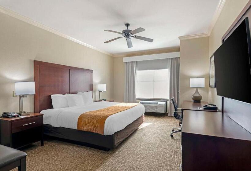 身障者適用キングサイズベッドルーム, Comfort Inn & Suites Fort Worth  Fossil Creek