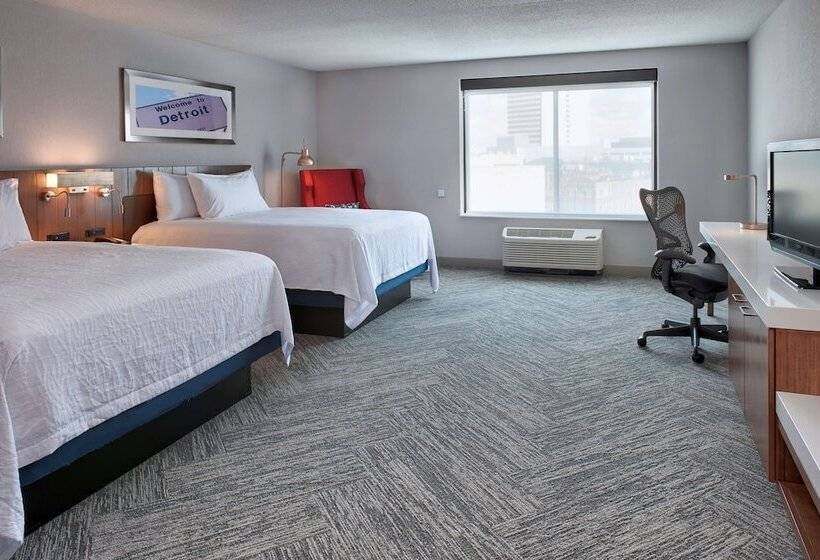 Номер Стандарт Адаптированный для Инвалидов, Hilton Garden Inn Detroit Downtown