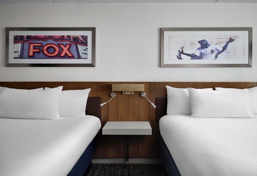 高级客房, Hilton Garden Inn Detroit Downtown