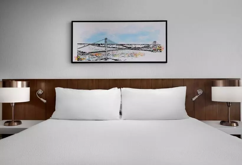 اتاق استاندارد با تخت بزرگ, Hilton Garden Inn Detroit Downtown