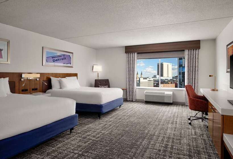 Quarto Estandar, Hilton Garden Inn Detroit Downtown