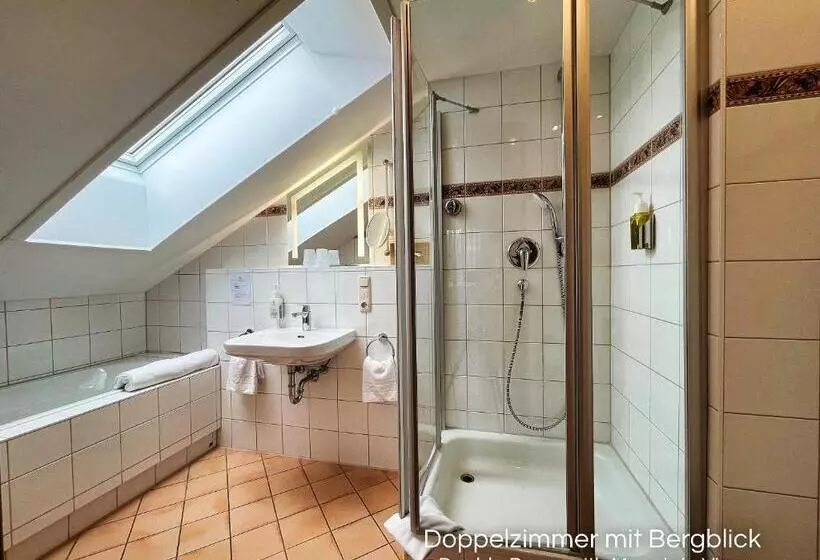 اتاق استاندارد با چشم‌انداز کوهستان, Landhotel Guglhupf