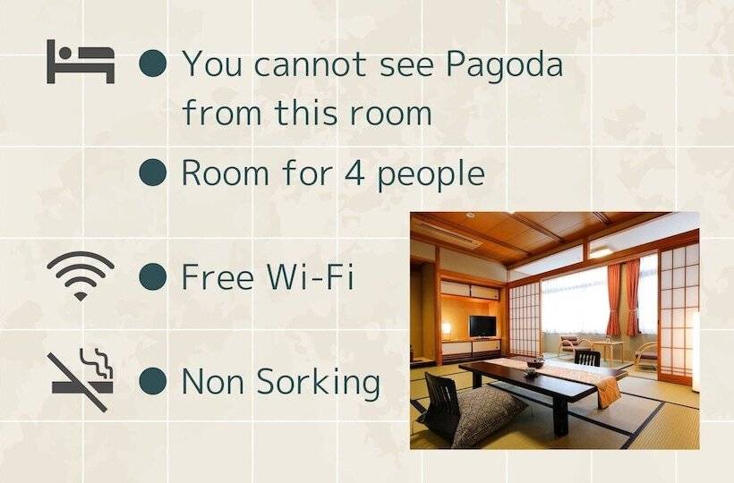 패밀리 룸, Ryokan Asukasou At The Entrancne Of Nara Park