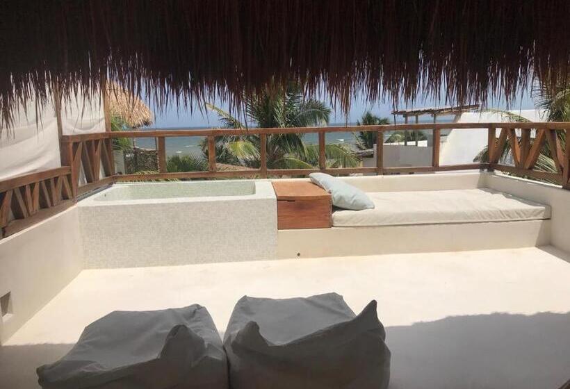 디럭스 테라스 룸 바다 전망, Azucar Hotel Tulum