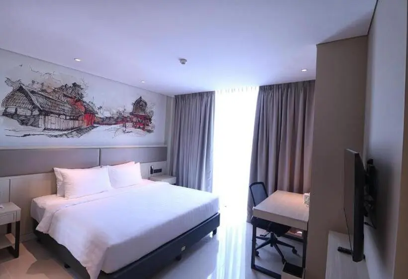 キングサイズベッドのデラックスルーム, Prime Park Hotel & Convention Lombok