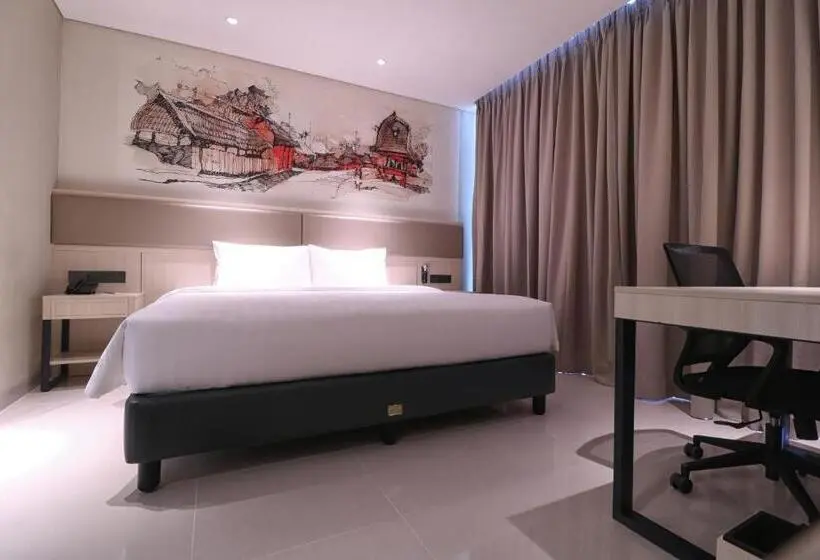キングサイズベッドのデラックスルーム, Prime Park Hotel & Convention Lombok