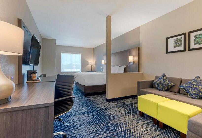מיטת קינג בסוויטה, Comfort Inn & Suites Balch Springs  Se Dallas